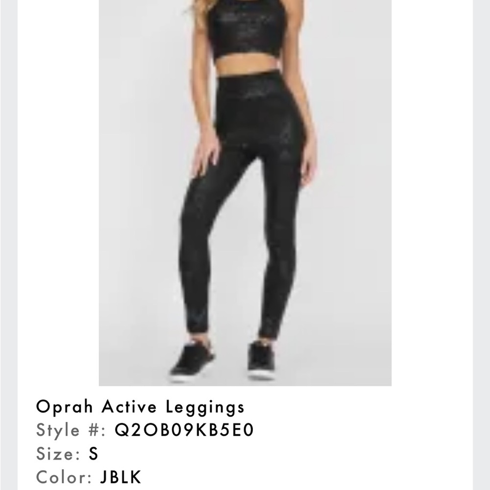 GUESS black workout top and bottoms (matching).